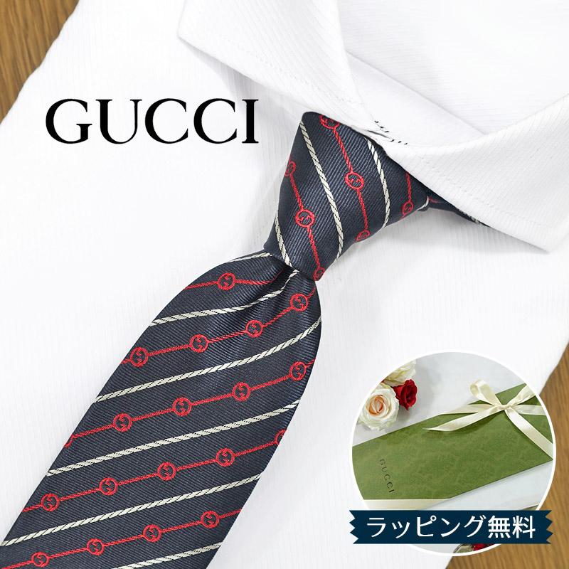 【美品】グッチ　ネクタイ GUCCI（グッチ） ネクタイ (7cm) GG26【ブランド・プレゼント