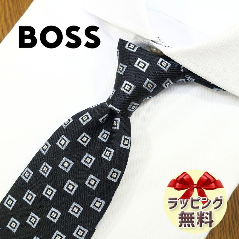 HUGO BOSS（ヒューゴ・ボス） ネクタイ(7.5cm幅）HB101 ブラック