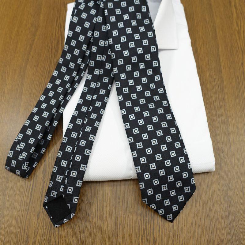 HUGO BOSS（ヒューゴ・ボス） ネクタイ(7.5cm幅）HB101 ブラック
