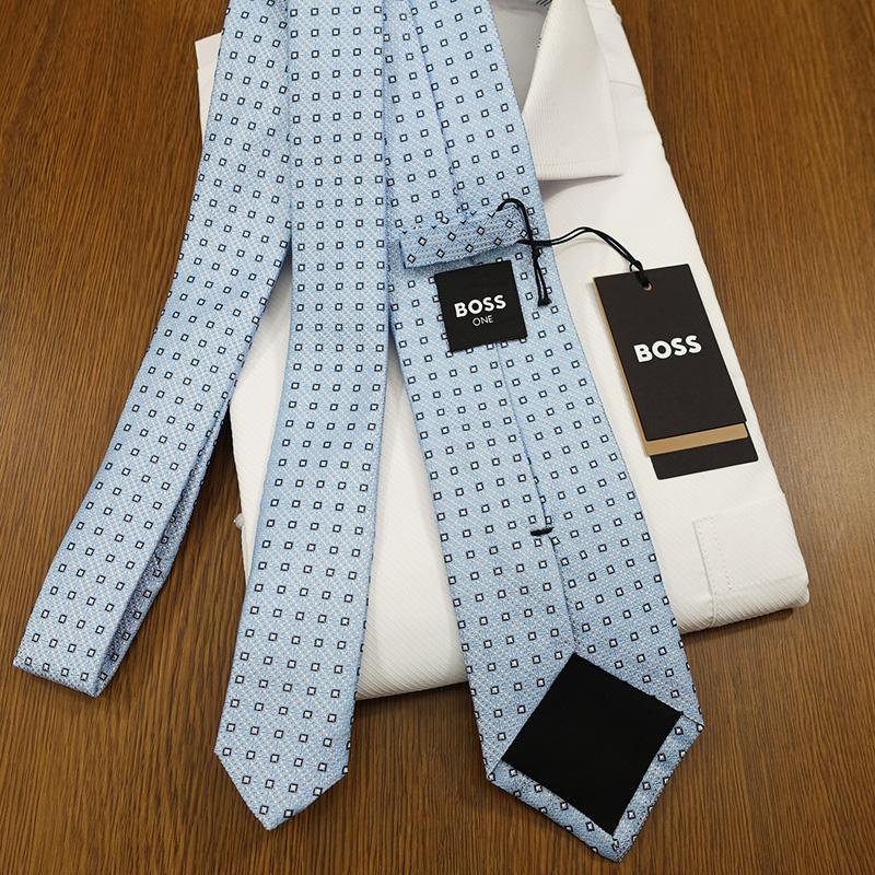 HUGO BOSS（ヒューゴ・ボス） ネクタイ(7.5cm幅）HB97 ベビーブルー