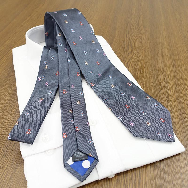 PAUL SMITH ポール・スミス　プリントネクタイ　英国製　ヴィンテージ Paul Smith（ポール・スミス） ネクタイ ブランド PS199 グレー/マルチ