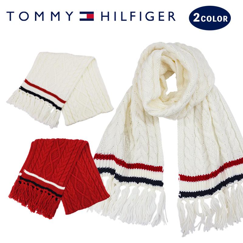クリアランスセール【在庫限り】トミーヒルフィガー ケーブル マフラー  