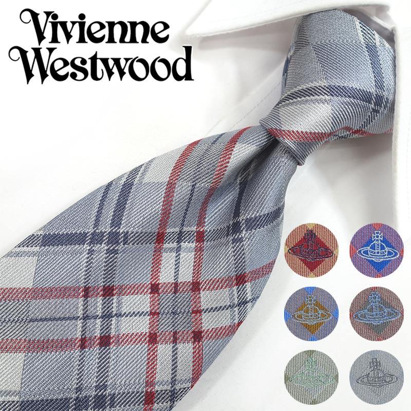 新品、ビビアンウェストウッド、オーブデザイン ネクタイ グレー Vivienne Westwood（ヴィヴィアンウエストウッド） ヴィヴィアン