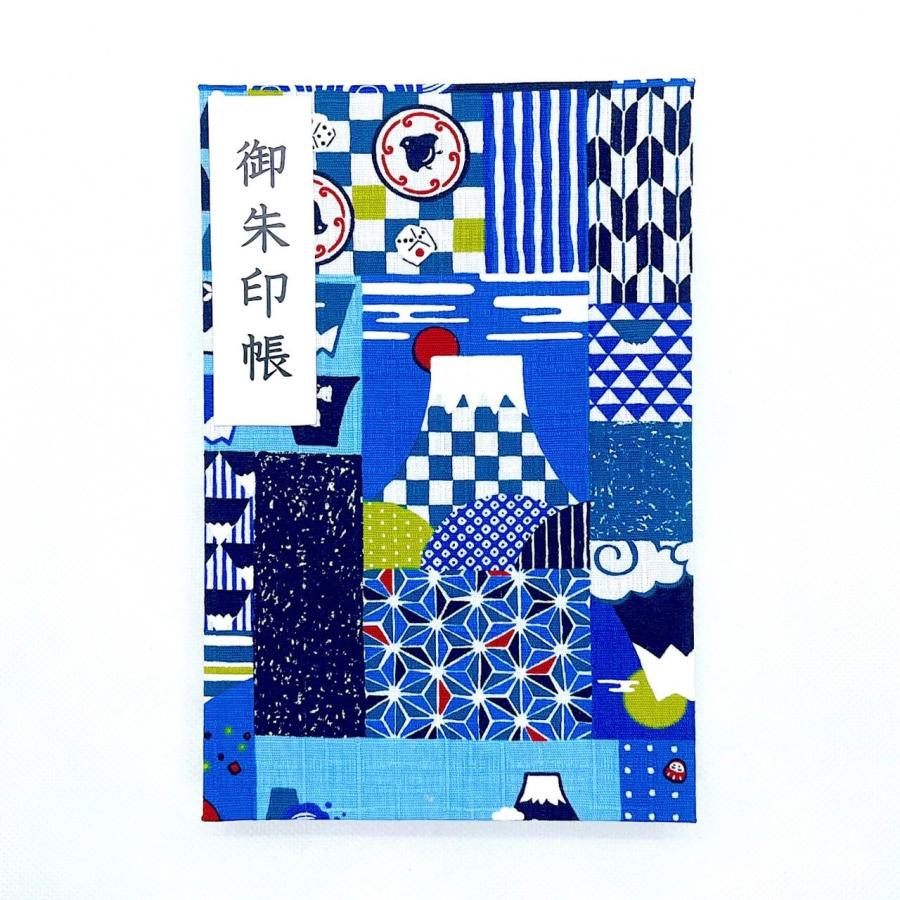 御朱印帳 大判【富士山】御城印帳 蛇腹タイプ 表題シール付き 送料無料