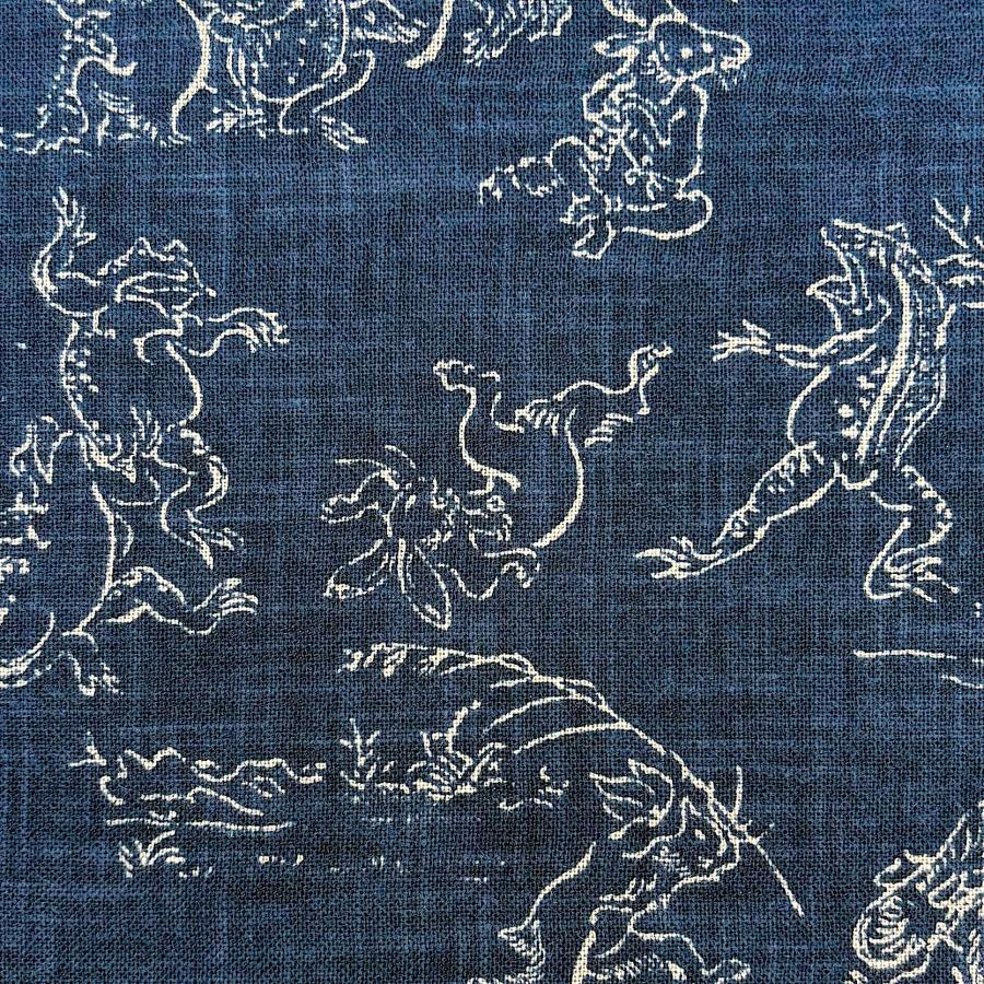見開き御朱印帳 【鳥獣戯画】 御城印帳 蛇腹 書き置き 表題シール付き