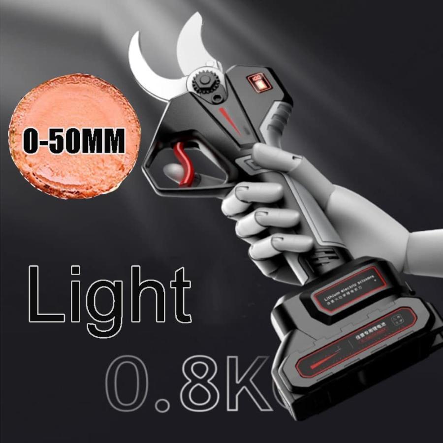 電動高枝切りバサミ 充電式剪定ばさみ 高枝切り延長ポール130-220cm 電動ハサミ 剪定鋏 コードレス プロ 剪定 刃の開きを任意調整 切断径45mm ドイツ 技術 