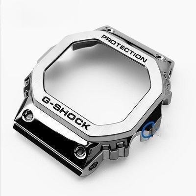 カスタムパーツ G-SHOCK GW5000 5600 5610 DW5035 ケース ベルトセット 海外互換製品 シルバー ブラック｜redstar-store｜02