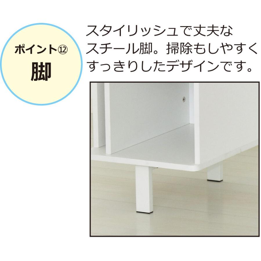 ネイルデスク W113.8cm 対面式デスク ホワイト 大容量の収納 耐熱性