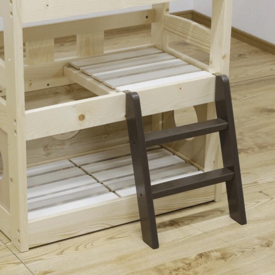 秘密基地みたいなペットベッド キャットタワー ペット小屋 5段ベッド はしご パイン材 ペット家具 送料無料_5