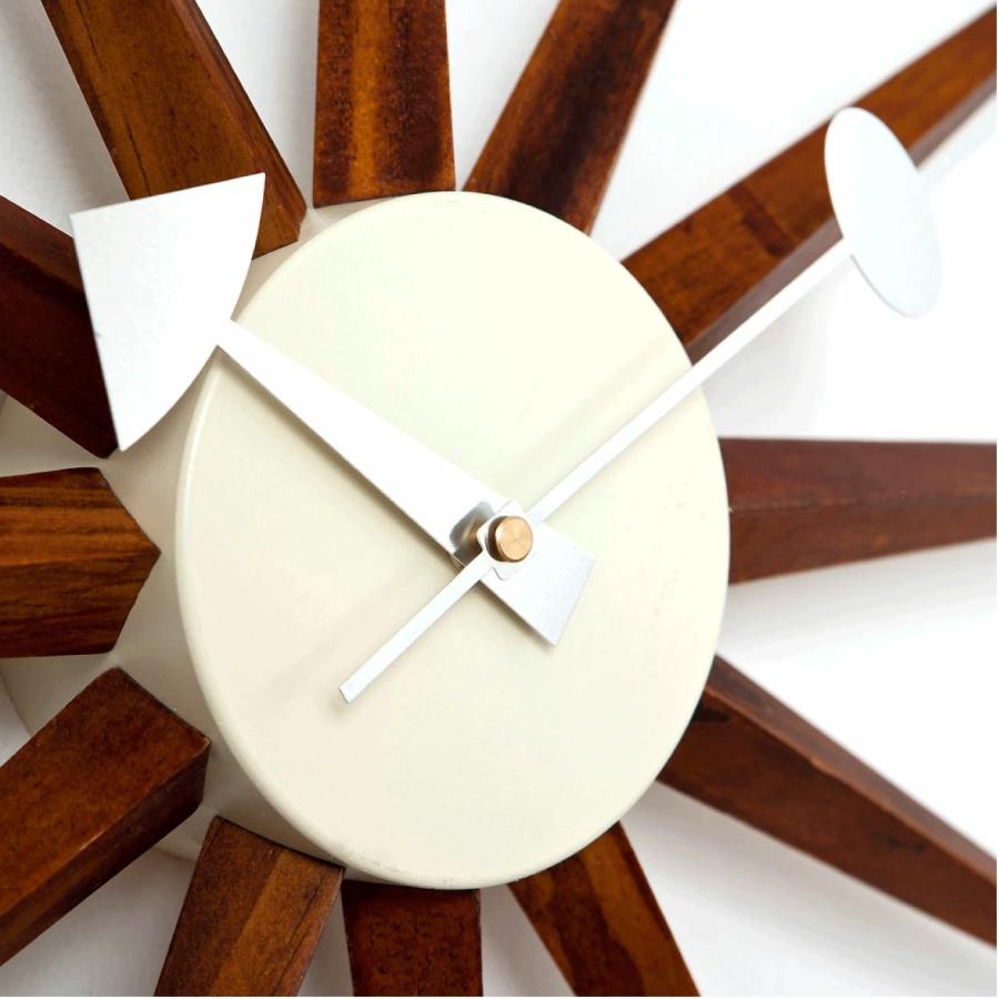 ジョージネルソン＞サンバーストクロック ブラウン モダン おしゃれ