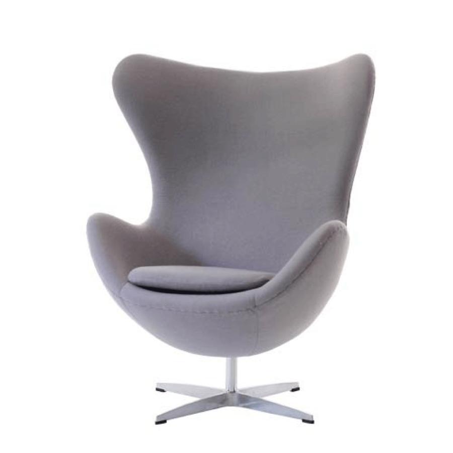 エッグチェア 3色 ブルー レッド グレー アルネ・ヤコブセン