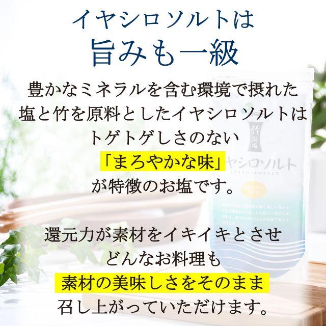イヤシロソルト スタンドパック 240g 10袋セット  国産 竹塩 還元力 還元塩 食塩 焼塩 天然塩 ソルト 日本製 竹炭 調味料 おにぎり |  | 09