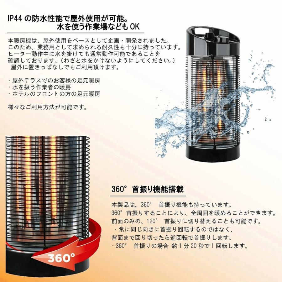 足元専用 電気暖房機 Chrester(クレスター) 業務用 カーボンヒーター  