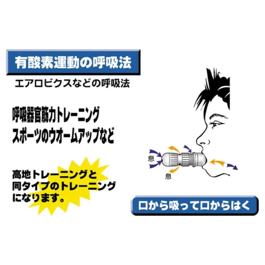 呼吸器官筋力訓練器 ウルトラブレス 呼吸器官筋力トレーニング器 呼吸筋を強化 マウスピース ポーチ付き_4