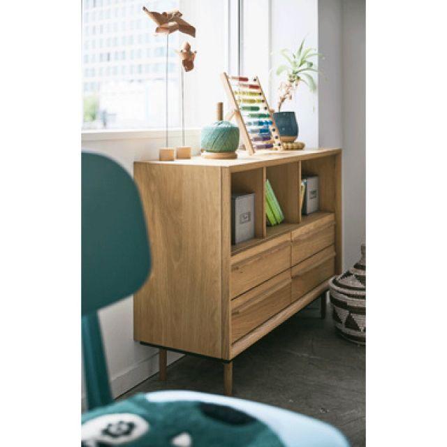 リビング収納 見せる収納 チェスト W100×D34×H72cm 箪笥 タンス