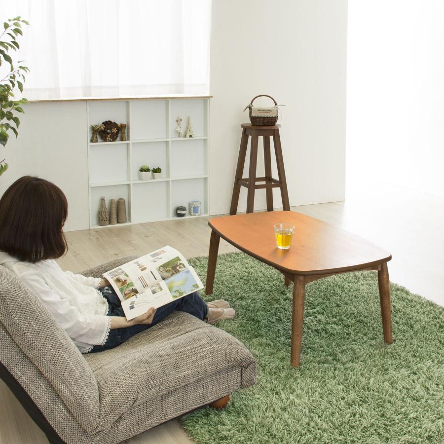 NMU KT NW R 90　コタツ　テーブル　日本製　ホワイト　継脚　折脚 継脚式 2Wayコタツテーブル 90×55cm 長方形 こたつテーブル 木製