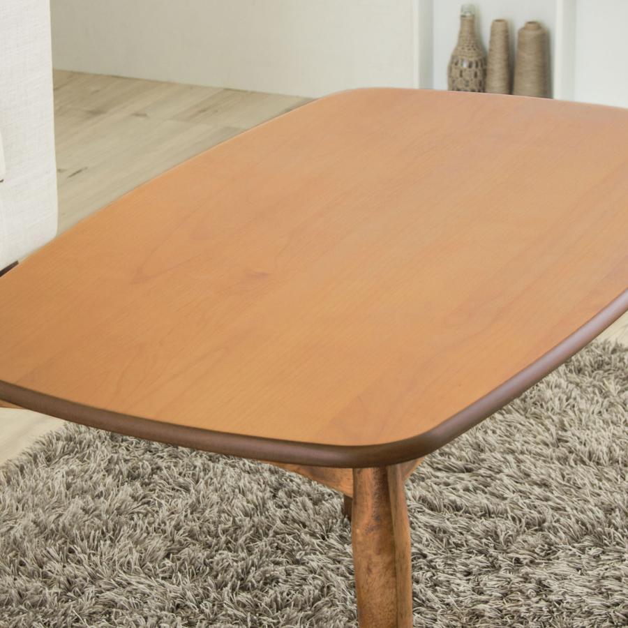 継脚式 2Wayコタツテーブル 90×55cm 長方形 こたつテーブル 木製