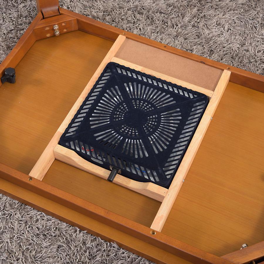 長方形 こたつ 105×75cm オールシーズン ブラウン こたつテーブル 木製