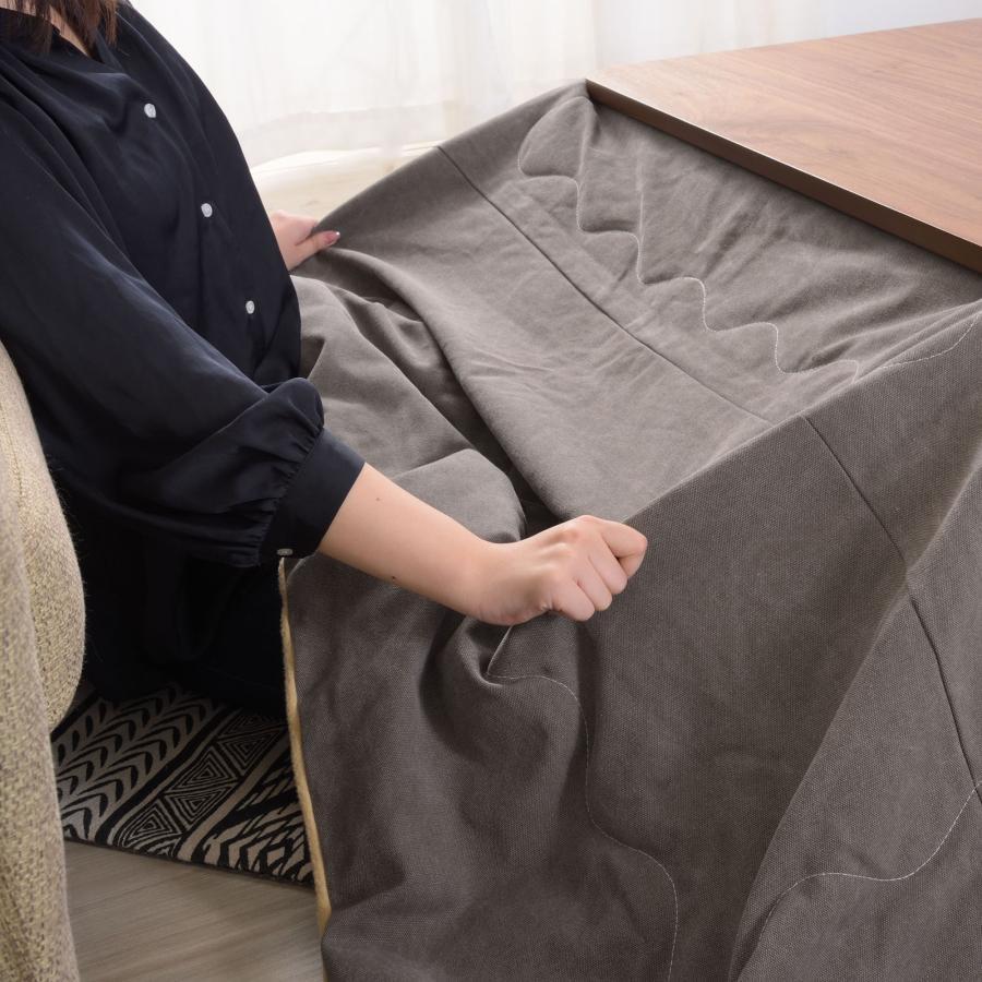 長方形 こたつ 90×60cm こたつテーブル 木製 オールシーズン 薄型