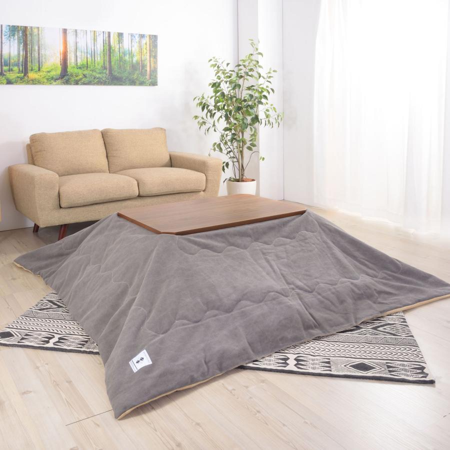 長方形 こたつ 90×60cm こたつテーブル 木製 オールシーズン 薄型