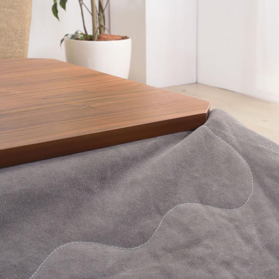 長方形 こたつ 90×60cm こたつテーブル 木製 オールシーズン 薄型