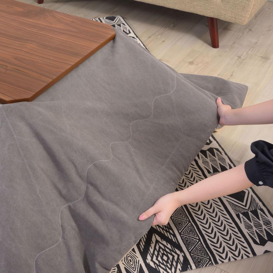 長方形 こたつ 90×60cm こたつテーブル 木製 オールシーズン 薄型
