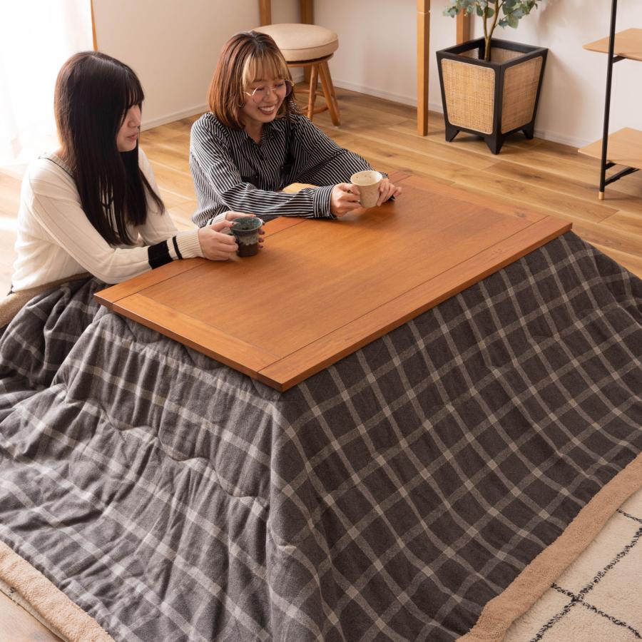 こたつ 長方形 105×60cm テーブル ブラウン おしゃれ コタツ 天然木 アカシア コンパクト ファンヒーター 薄型ヒーター オールシーズン 安い 送料無料 長方形 こたつ 105×60cm テーブル ブラウン おしゃれ コタツ 天然木