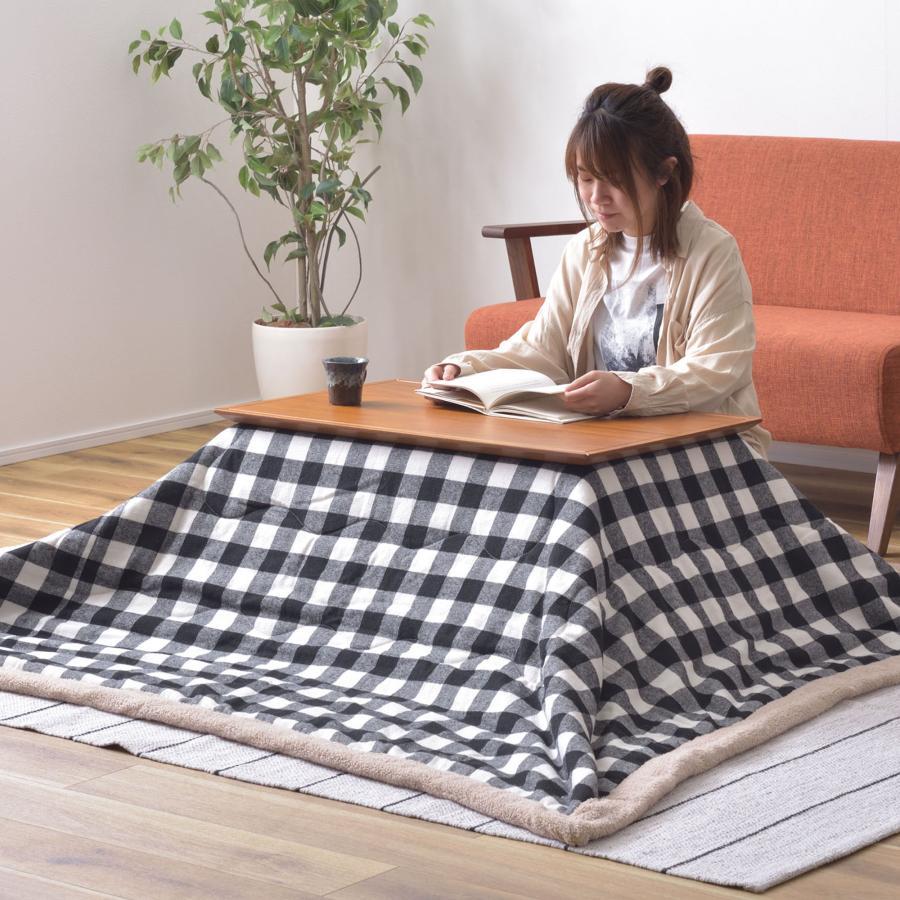 長方形こたつ 80×50cm こたつテーブル 本体 おしゃれ 木製 天然木