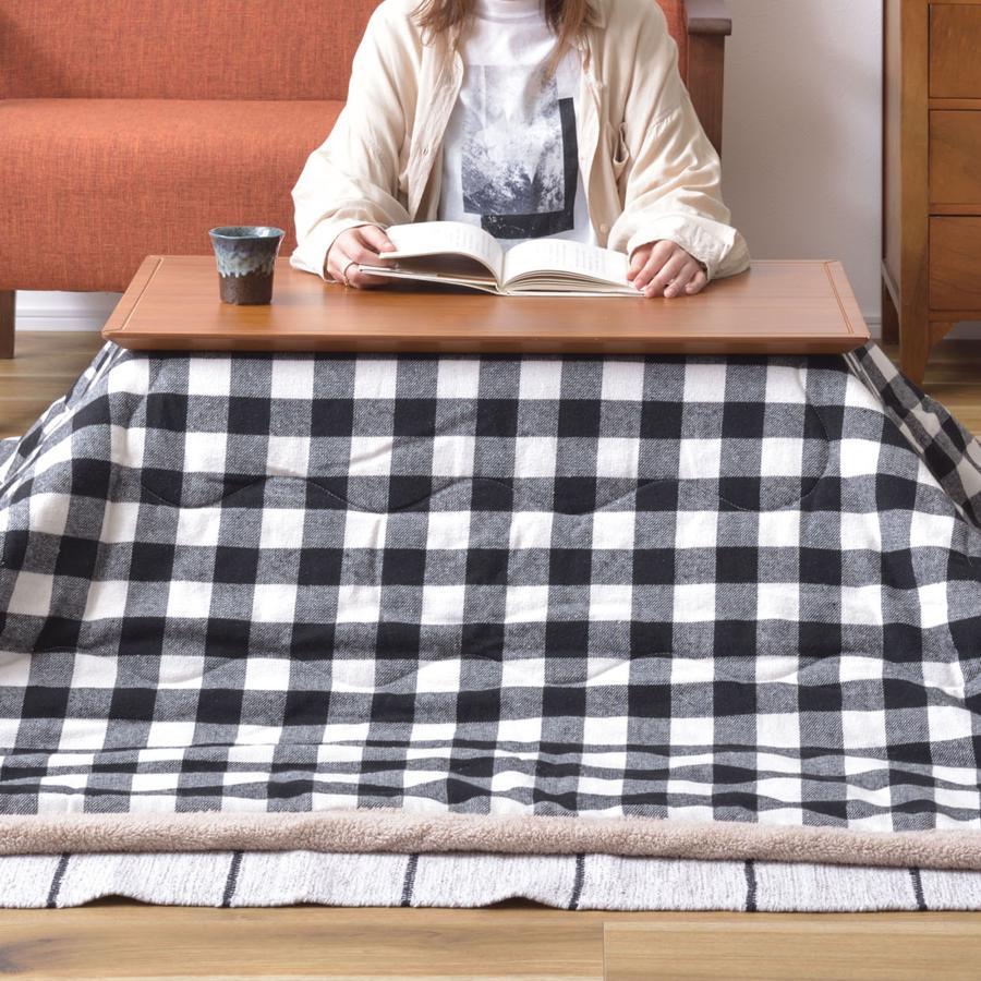 長方形こたつ 80×50cm こたつテーブル 本体 おしゃれ 木製 天然木