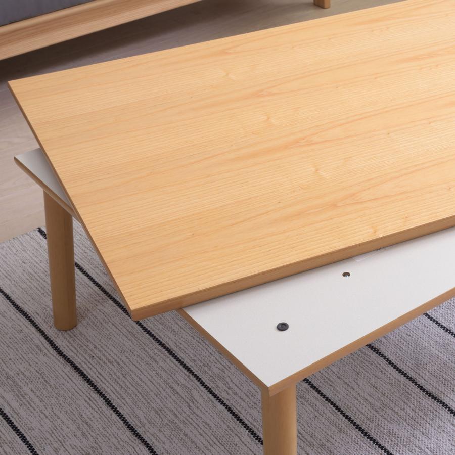 フラットヒーター こたつ 105×75cm 2色 ブラウン ナチュラル こたつテーブル カーボンヒーター 遠赤外線効果 薄型ヒーター 天然木 手元コントローラー 送料無料の画像