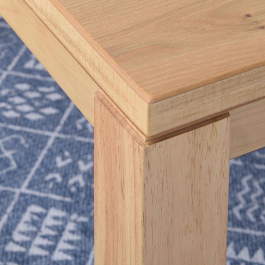 継脚式 長方形こたつ 120×75cm 日本製 こたつテーブル 天然木 石英管温