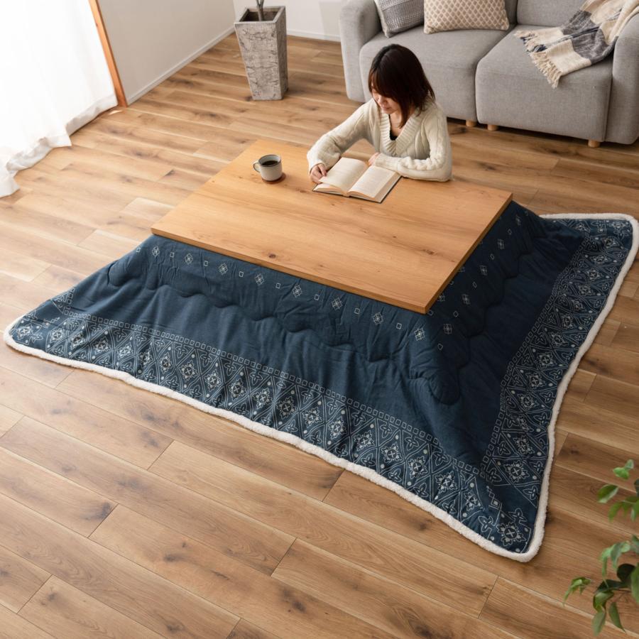 継脚式 長方形こたつ 120×75cm 日本製 こたつテーブル 天然木 ポプラ 石英管温風ヒーター600W 手元コントローラー ゆったりサイズ コード収納スペース 対策 ホルムアルデヒド 送料無料 継脚式 長方形こたつ 120×75cm 日本製 こたつテーブル 天然木 石英管温