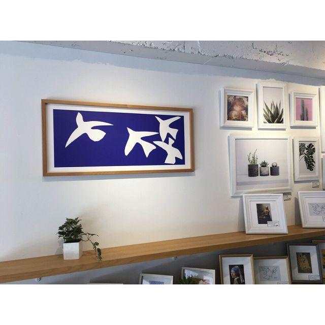 n*n様 ✨ 希少✨マティス絵画　シルバーフレーム一　パリで購入 アートフレーム アンリ・マティス Henri Matisse Les oiseaux,1947