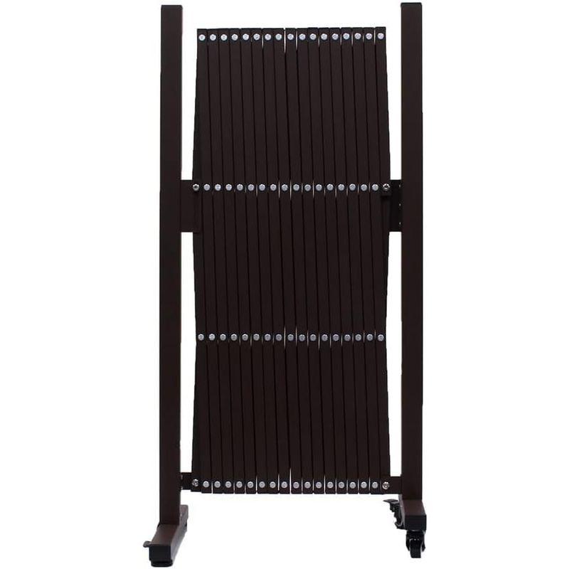 アルマックス(Almax) アルミ伸縮フェンスキャスター付き(ブラウン) 高さ1m×幅5m QXG-1050N 1台 Almax アルミ伸縮フェンスキャスター付き ブラウン 高さ1m×幅5m QXG 1050N 1台