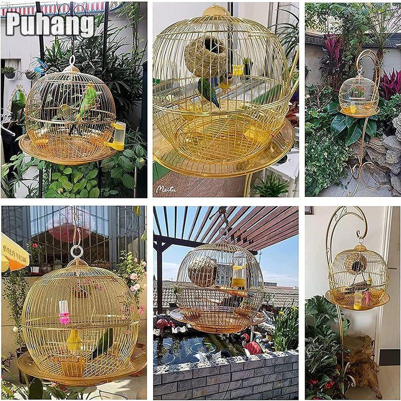 Puhang 鳥かご 鳥かごスタンド セット 鳥ケージ 鳥ケージスタンド バードケージ バードパレス 豪華ケージ インコ オウムケージ オカ 鳥かご 鳥かごスタンド セット 鳥ケージ 鳥ケージスタンド バードケージ バードパレス 豪華ケージ インコ オウムケージ オカ 高
