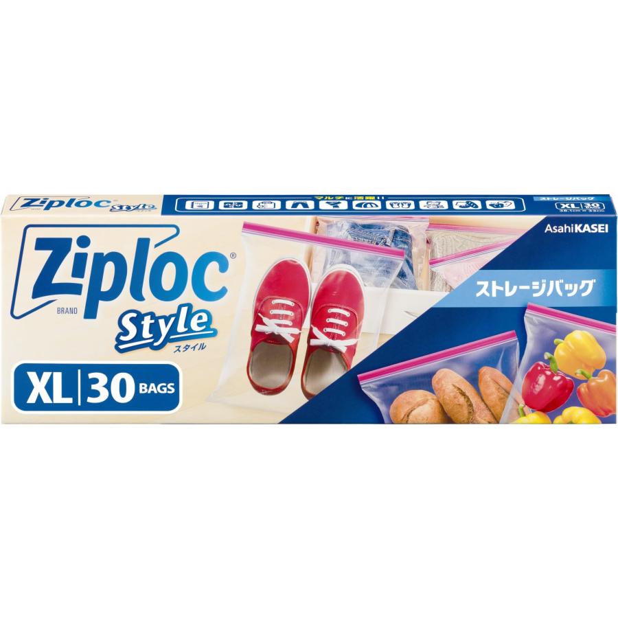 Ziploc ジップロック スタイル ストレージバッグ XL 30枚 【 限定】（Yahoo!・レッドバレーヤフー店）