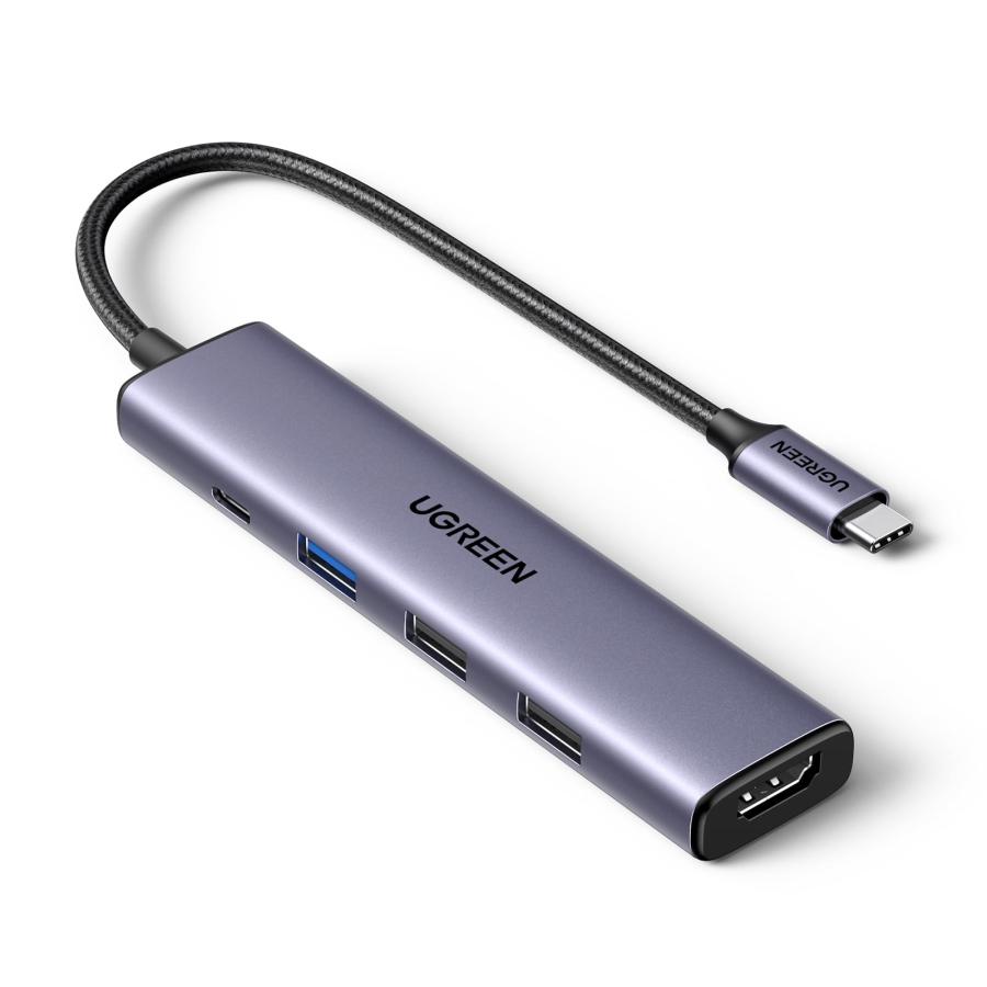 UGREEN Revodok 105 USB C ハブ 5-IN-1 HDMI 出力USB ハブ Type-C 100W PD急速充電 1*USB3（Yahoo!・レッドバレーヤフー店）