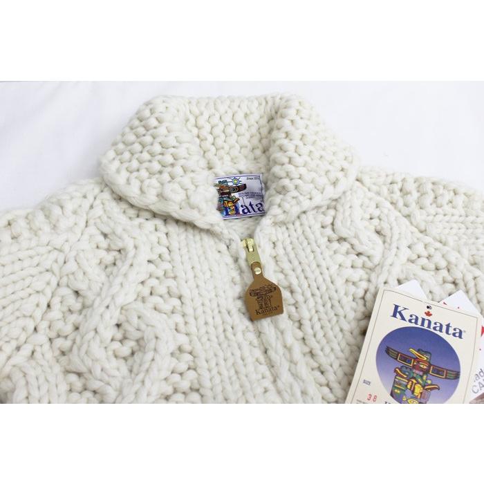 KANATA 【送料無料】 12PLY WOOL CABLE COWICHAN SWEATER KANATA 【送料無料】 12PLY WOOL CABLE COWICHAN SWEATER