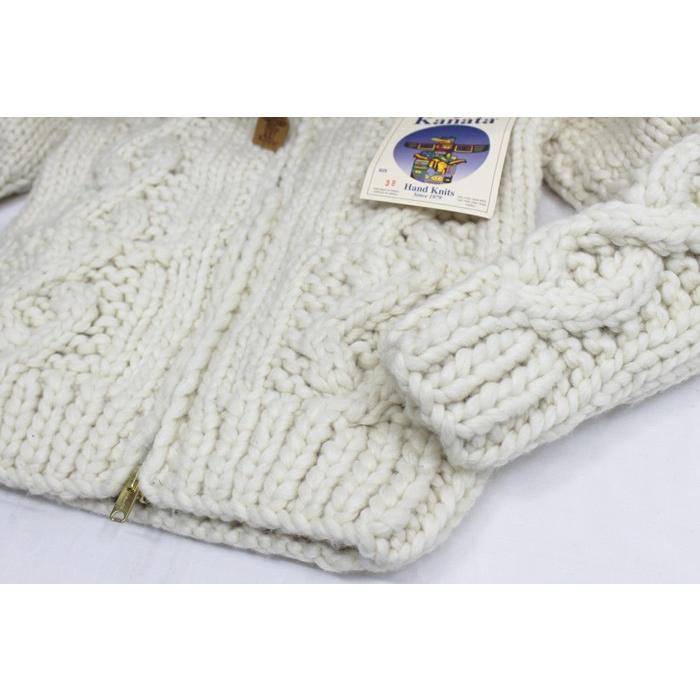 KANATA 【送料無料】 12PLY WOOL CABLE COWICHAN SWEATER KANATA 【送料無料】 12PLY WOOL CABLE COWICHAN SWEATER