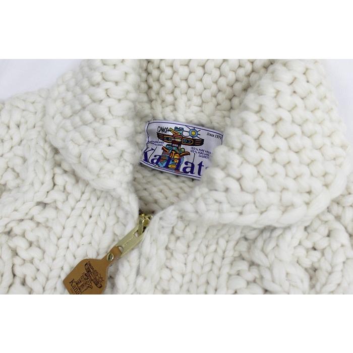 KANATA 【送料無料】 12PLY WOOL CABLE COWICHAN SWEATER KANATA 【送料無料】 12PLY WOOL CABLE COWICHAN SWEATER
