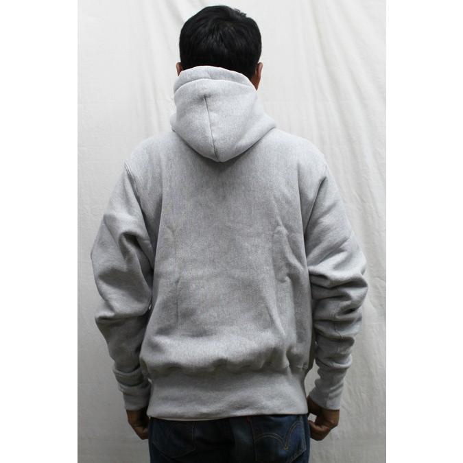 【送料無料】 CAMBER #232 Cross-Knit Pull Over Sweat Parka 12オンス クロスニット プルオーバー スウェット パーカー MENS 長袖 冬物 アメリカ製 GREY S-L｜redwood｜02