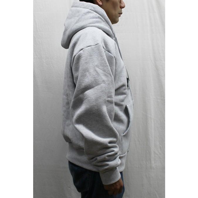 【送料無料】 CAMBER #232 Cross-Knit Pull Over Sweat Parka 12オンス クロスニット プルオーバー スウェット パーカー MENS 長袖 冬物 アメリカ製 GREY S-L｜redwood｜03