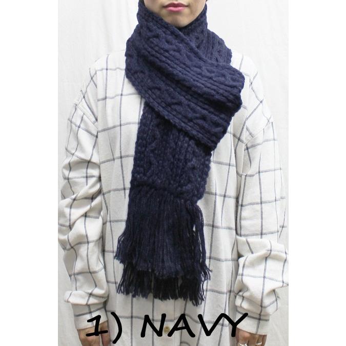 HIGHLAND 2000 ALPACA CABLE KNIT SCARF アルパカ ケーブル HIGHLAND 2000 ALPACA CABLE KNIT SCARF アルパカ ケーブル