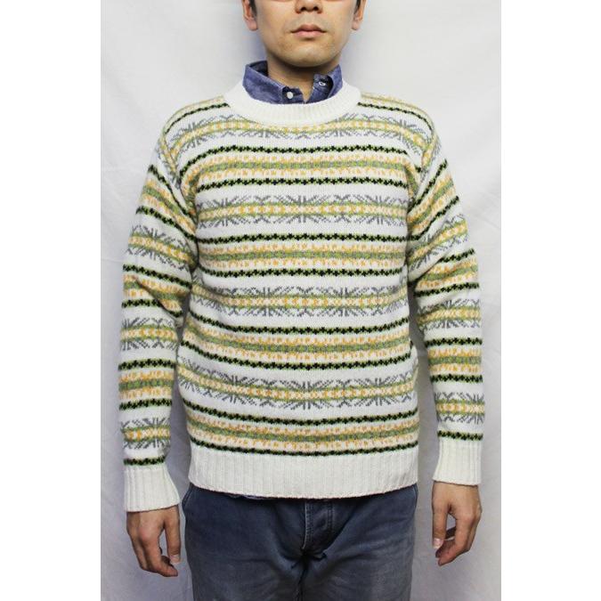 オースチンミルズ AUSTIN MILLS FAIR ISLE CREW NECK SWEATER フェア 