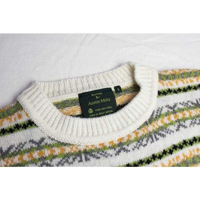 オースチンミルズ AUSTIN MILLS FAIR ISLE CREW NECK SWEATER フェア 