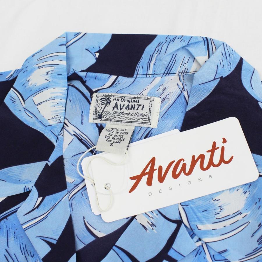 送料無料】 Avanti 1202 MAI'A Vintage-style Silk Aloha Shirt アロハ