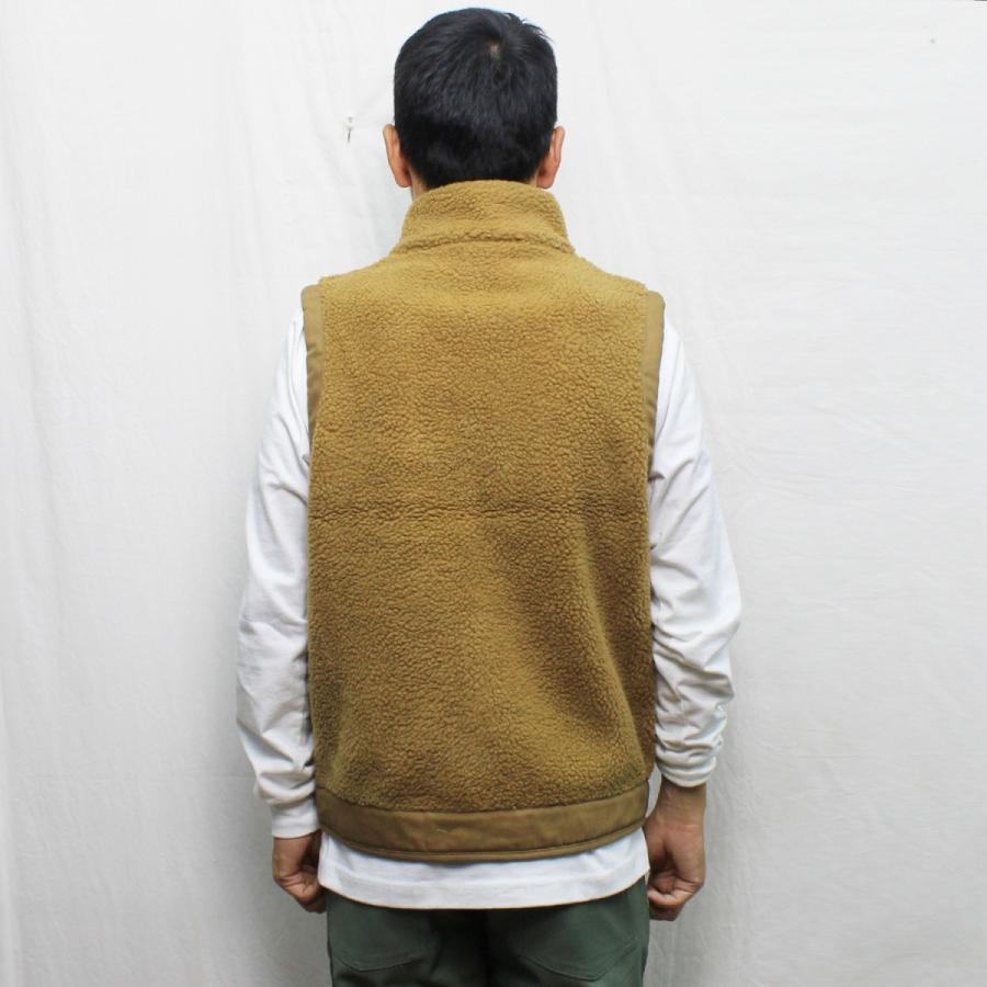 【送料無料】 KAVU カブー Boa Vest ボアベスト Fleece Vest フリースベスト MENS メンズ LADIES レディース  WINTER 冬物 Brown Beige ベージュ S-M