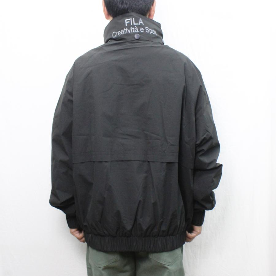 FILA ストライプジャケット M VINTAGE 90's FILA OG (NAVY/ BLUE/ SILVER) FULL ZIP WINDBREAKER