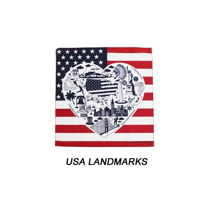 ハバハンク HAV-A-HANK / MADE IN U.S.A. フラッグ バンダナ FLAGS