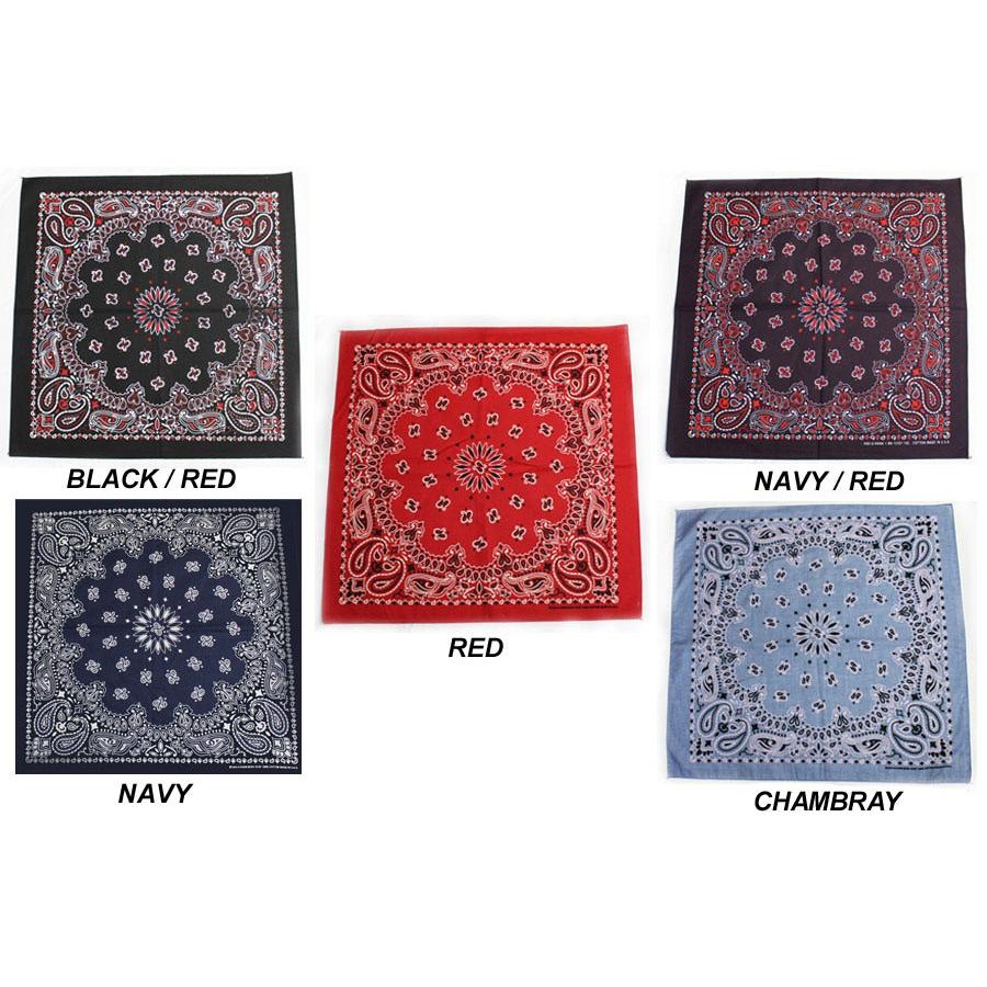 最安Supreme バンダナHav-A-Hank USAペイズリー　赤、紺　2枚 HAV-A-HANK（ハバハンク） バンダナ